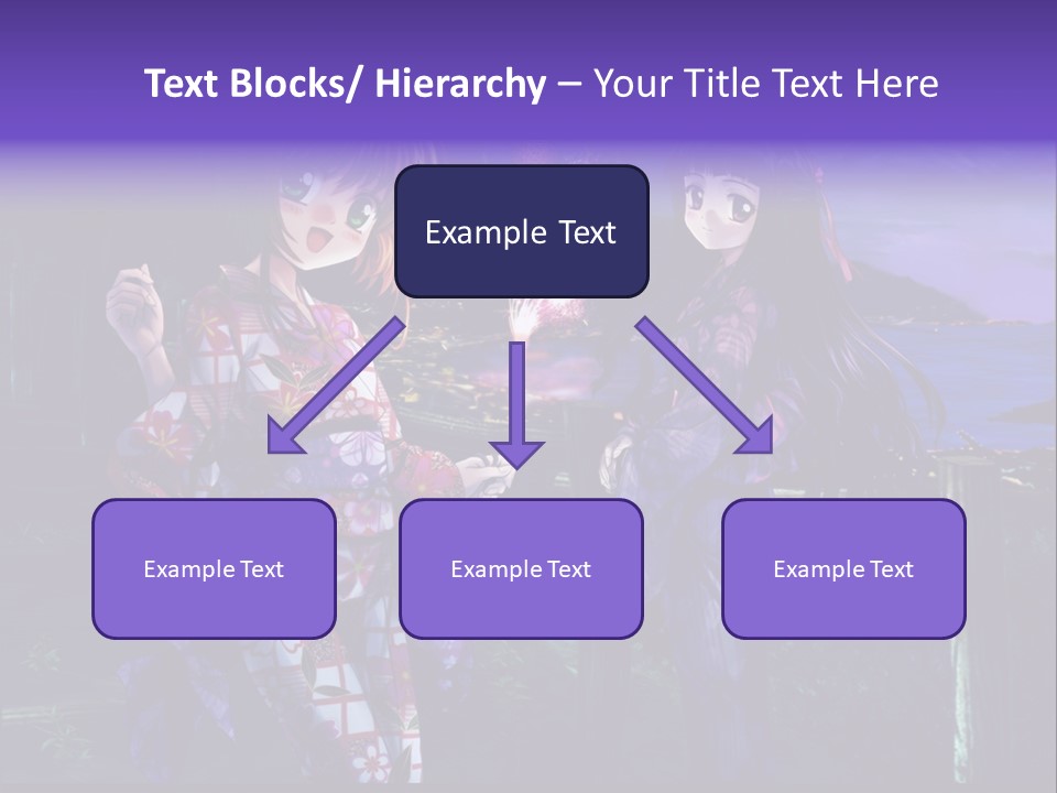 Two Girls Standing Next To Each Other With Fireworks In The Background PowerPoint Template