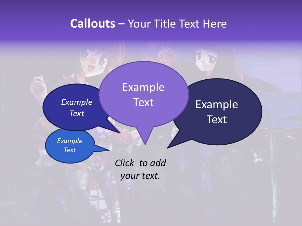 Two Girls Standing Next To Each Other With Fireworks In The Background PowerPoint Template