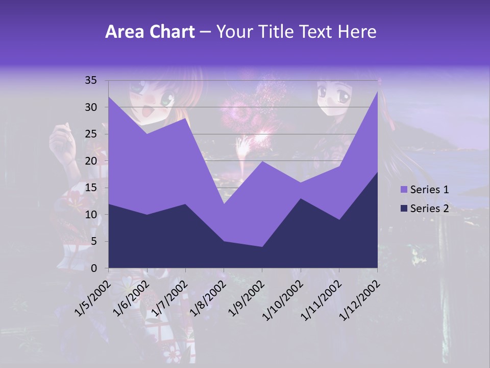 Two Girls Standing Next To Each Other With Fireworks In The Background PowerPoint Template