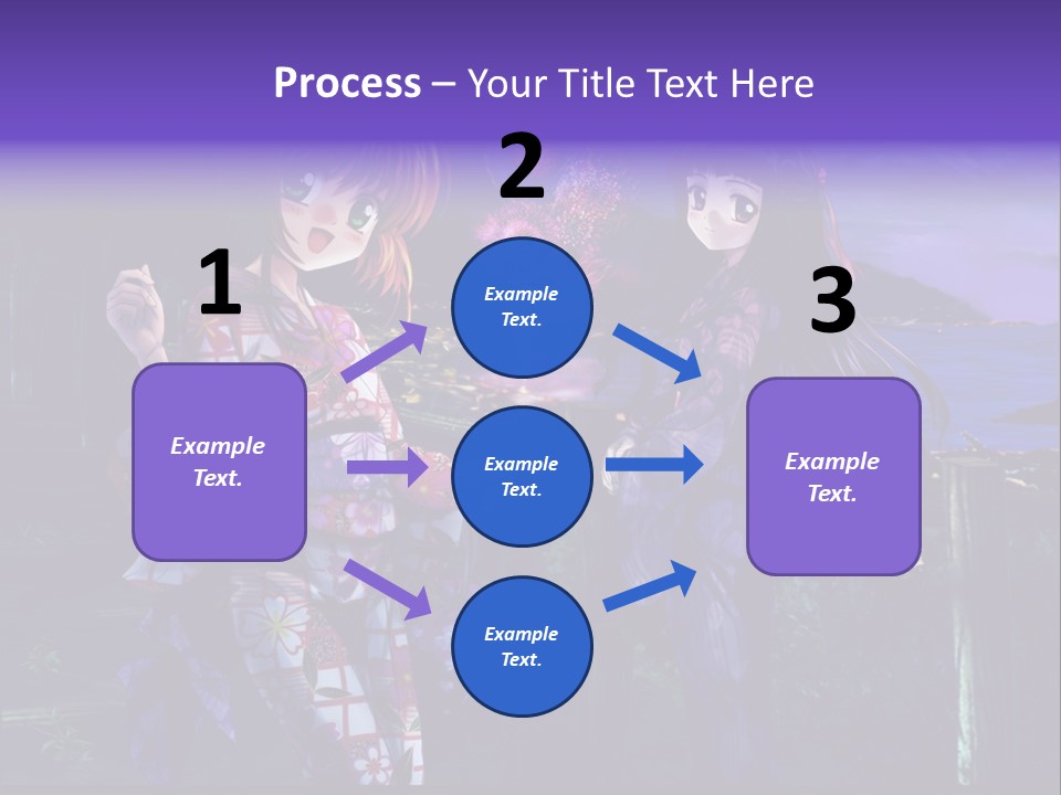 Two Girls Standing Next To Each Other With Fireworks In The Background PowerPoint Template