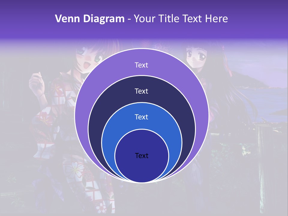 Two Girls Standing Next To Each Other With Fireworks In The Background PowerPoint Template