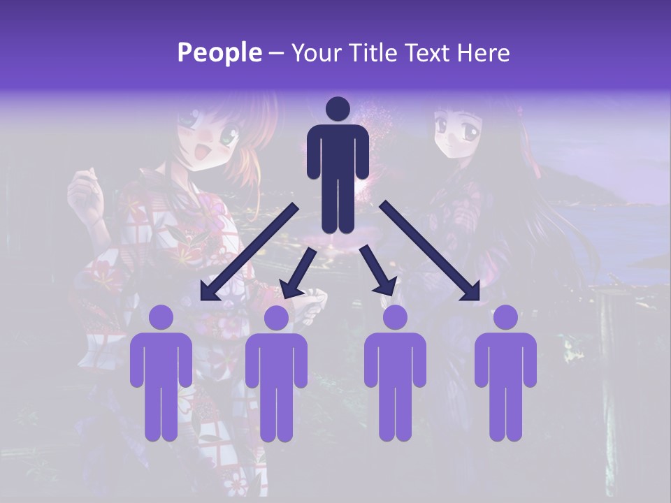 Two Girls Standing Next To Each Other With Fireworks In The Background PowerPoint Template