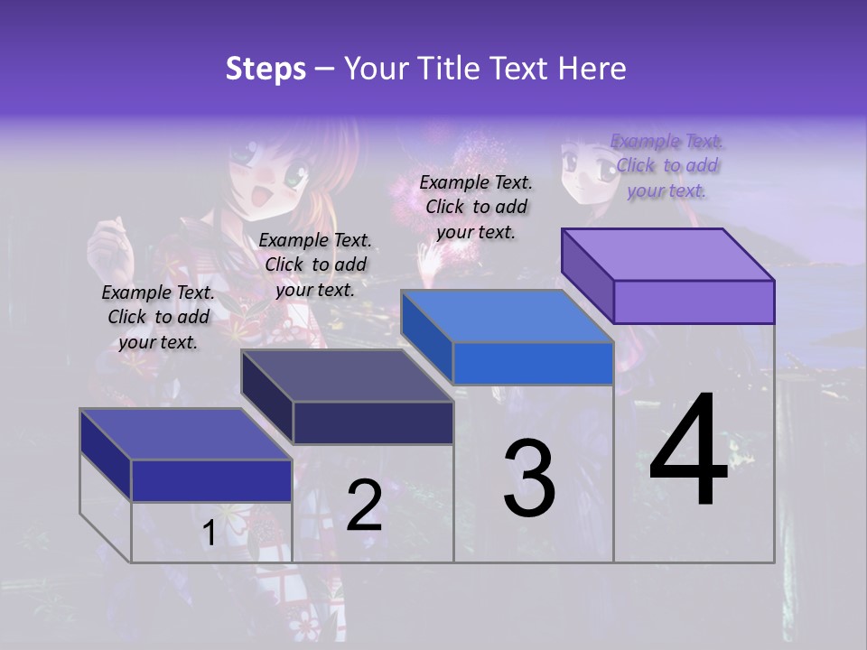 Two Girls Standing Next To Each Other With Fireworks In The Background PowerPoint Template