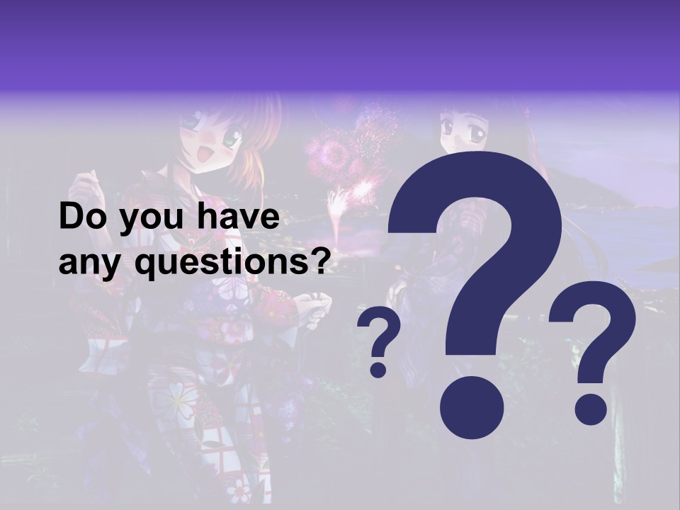 Two Girls Standing Next To Each Other With Fireworks In The Background PowerPoint Template