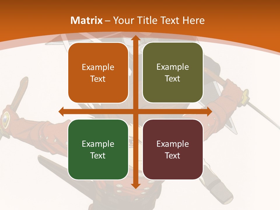 A Couple Of Anime Characters With Swords In Their Hands PowerPoint Template