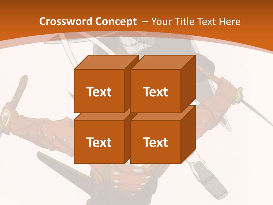 A Couple Of Anime Characters With Swords In Their Hands PowerPoint Template