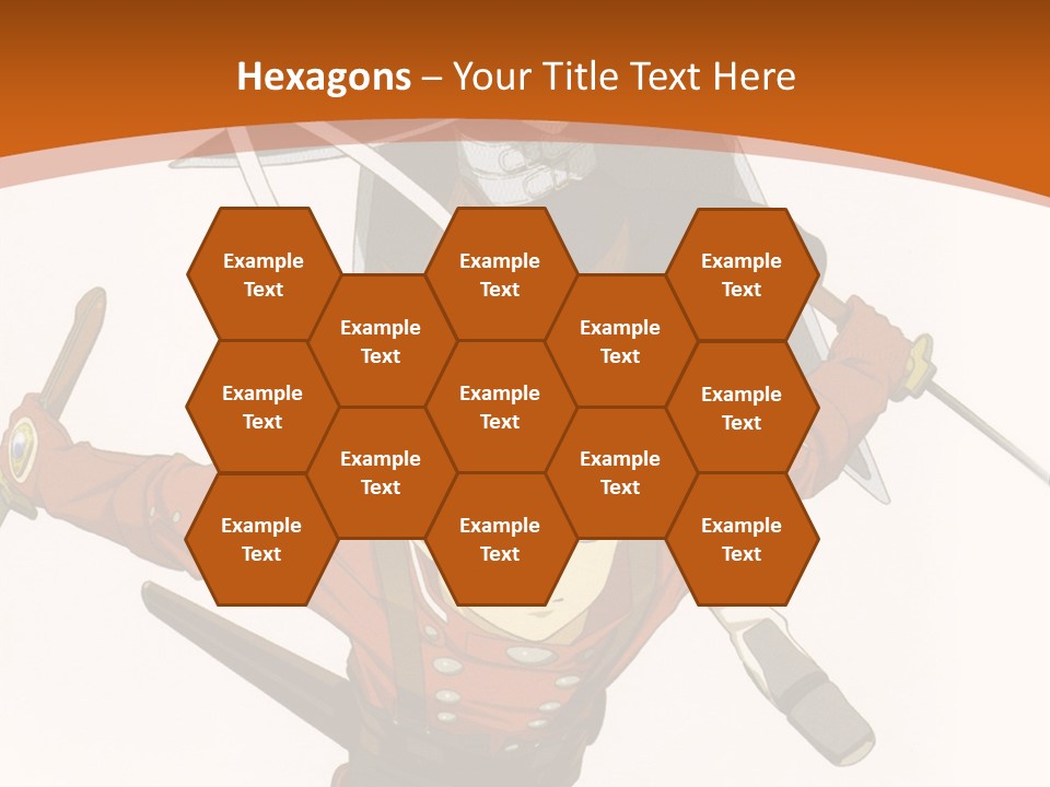 A Couple Of Anime Characters With Swords In Their Hands PowerPoint Template