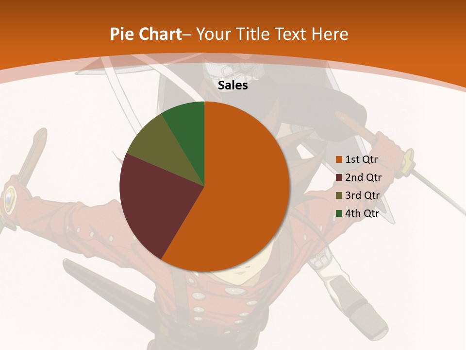 A Couple Of Anime Characters With Swords In Their Hands PowerPoint Template