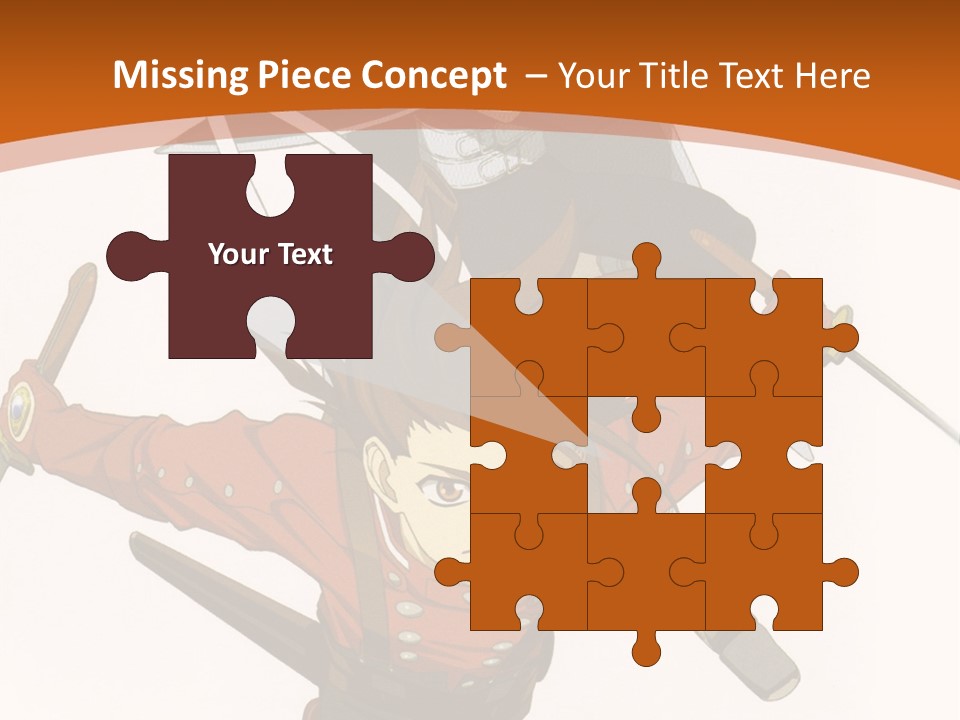 A Couple Of Anime Characters With Swords In Their Hands PowerPoint Template