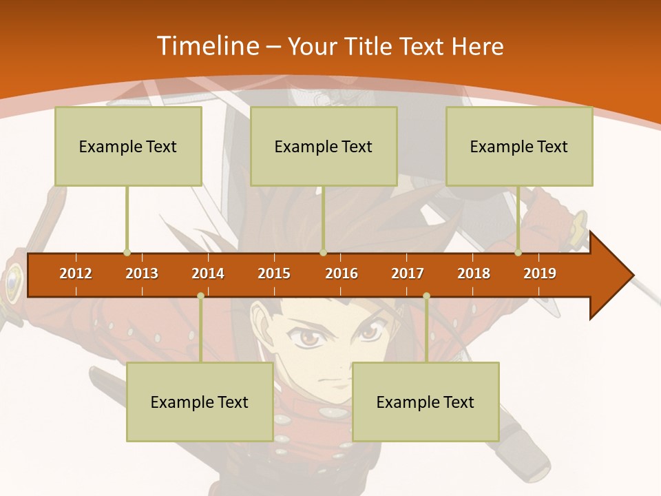 A Couple Of Anime Characters With Swords In Their Hands PowerPoint Template