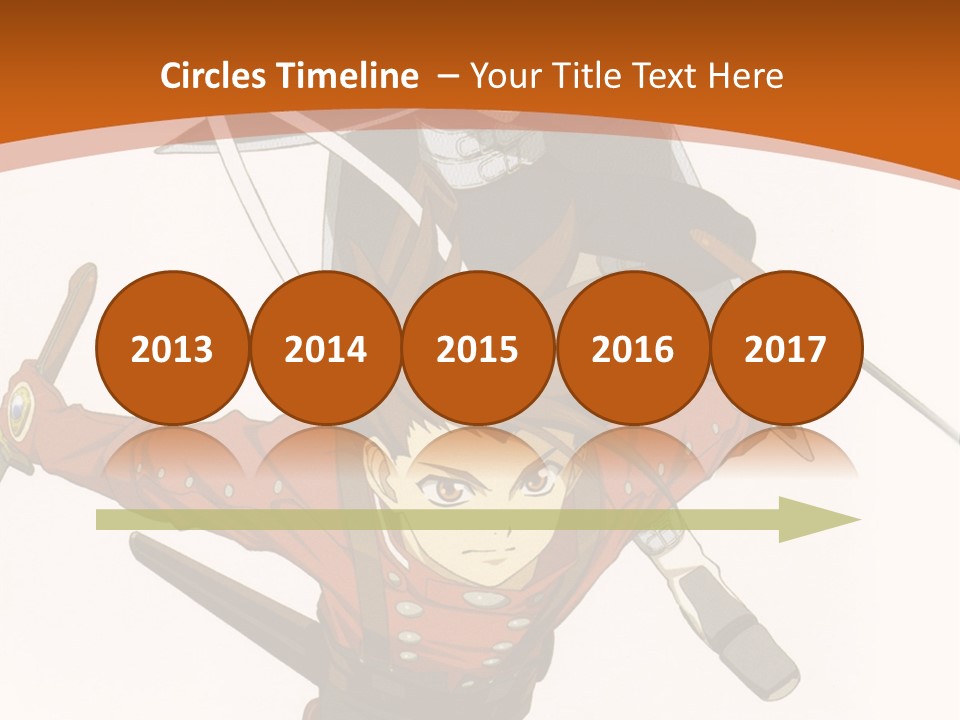 A Couple Of Anime Characters With Swords In Their Hands PowerPoint Template