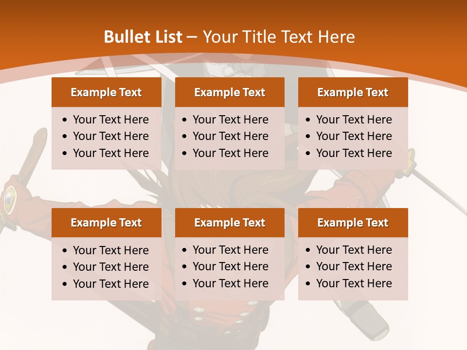 A Couple Of Anime Characters With Swords In Their Hands PowerPoint Template