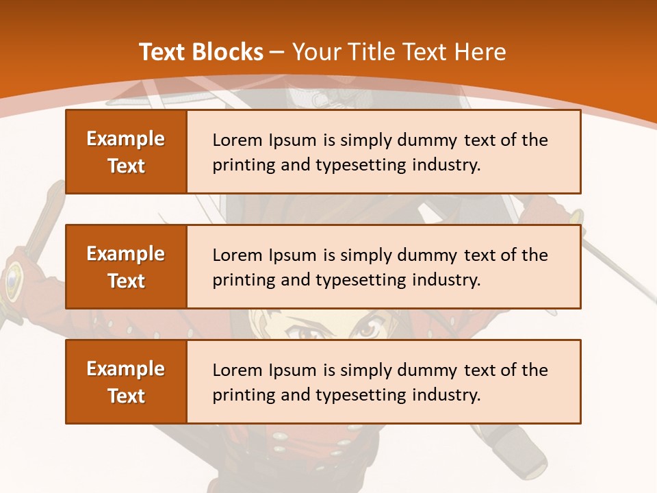 A Couple Of Anime Characters With Swords In Their Hands PowerPoint Template