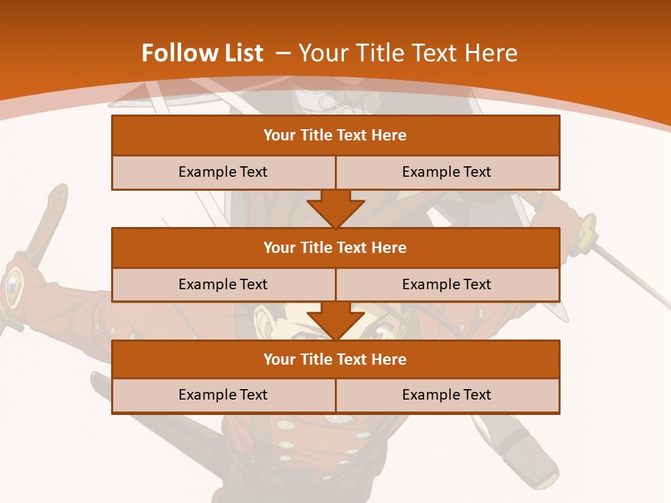 A Couple Of Anime Characters With Swords In Their Hands PowerPoint Template