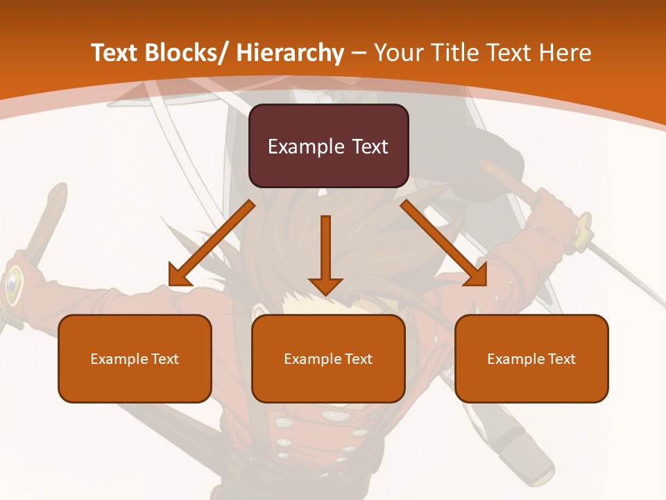 A Couple Of Anime Characters With Swords In Their Hands PowerPoint Template