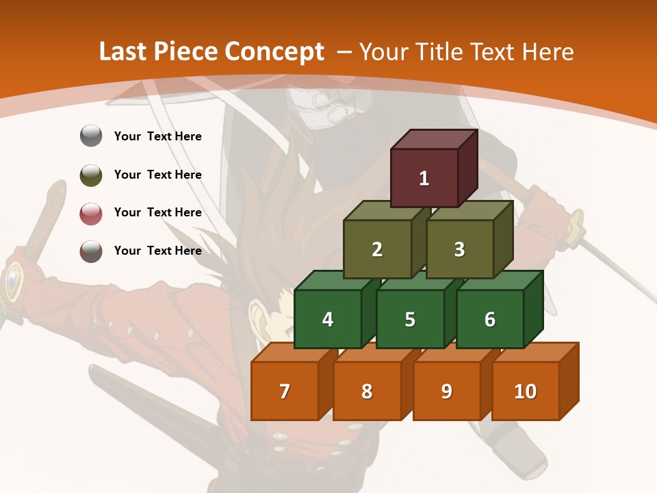 A Couple Of Anime Characters With Swords In Their Hands PowerPoint Template