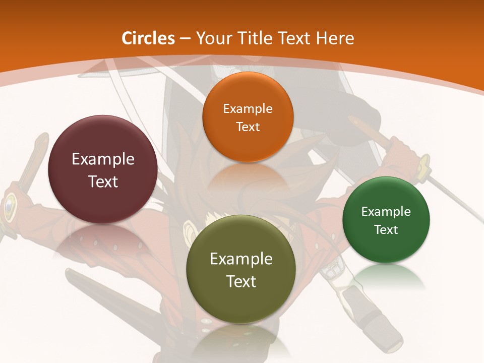 A Couple Of Anime Characters With Swords In Their Hands PowerPoint Template