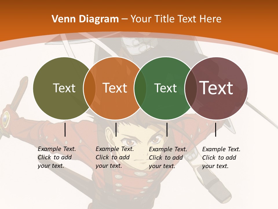 A Couple Of Anime Characters With Swords In Their Hands PowerPoint Template