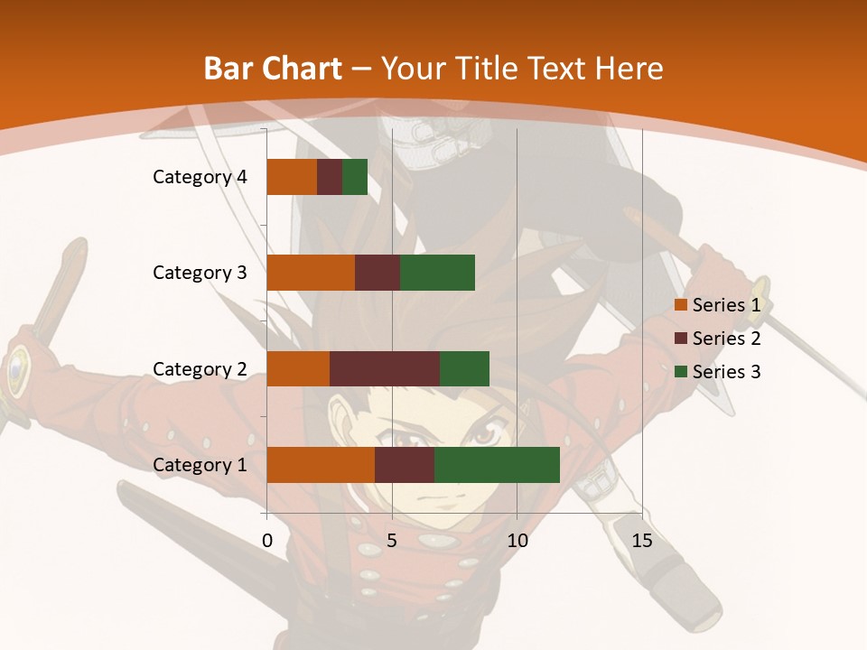 A Couple Of Anime Characters With Swords In Their Hands PowerPoint Template