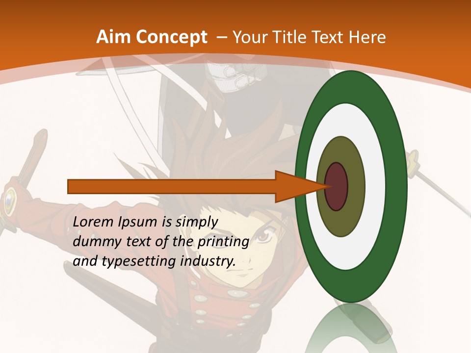 A Couple Of Anime Characters With Swords In Their Hands PowerPoint Template