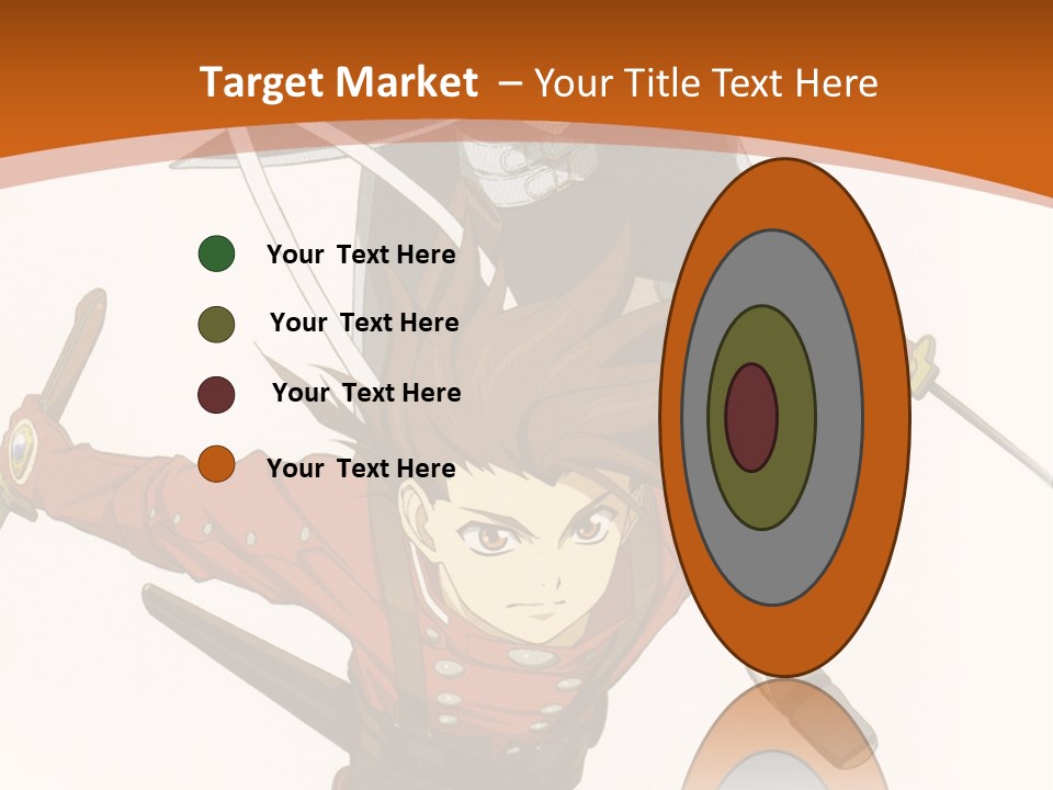 A Couple Of Anime Characters With Swords In Their Hands PowerPoint Template