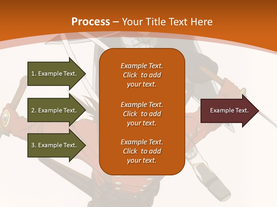 A Couple Of Anime Characters With Swords In Their Hands PowerPoint Template