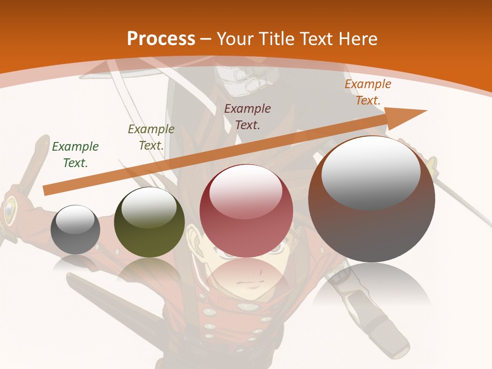 A Couple Of Anime Characters With Swords In Their Hands PowerPoint Template