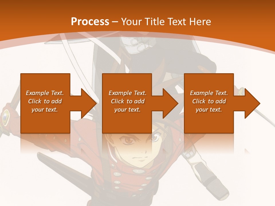 A Couple Of Anime Characters With Swords In Their Hands PowerPoint Template