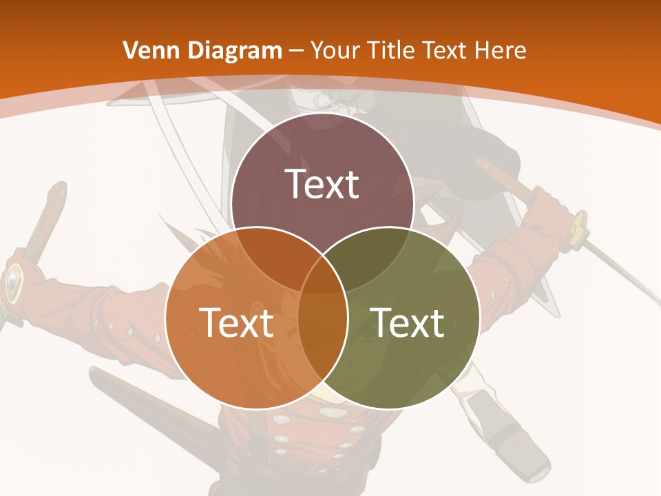 A Couple Of Anime Characters With Swords In Their Hands PowerPoint Template