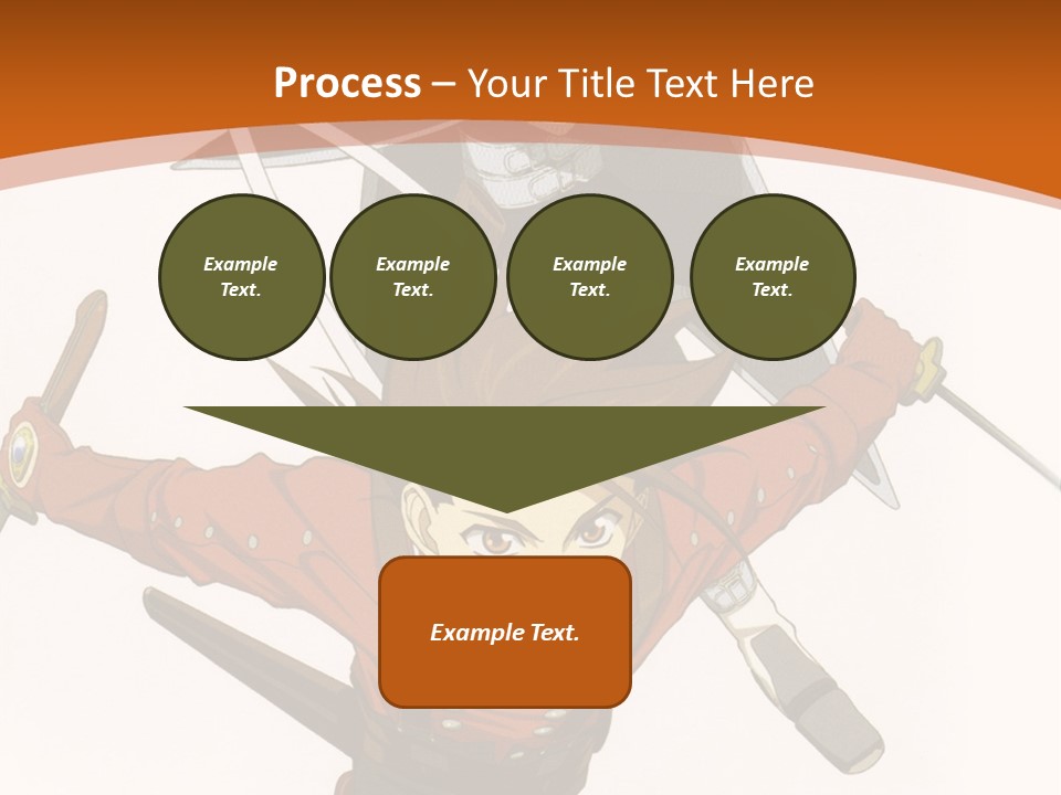 A Couple Of Anime Characters With Swords In Their Hands PowerPoint Template