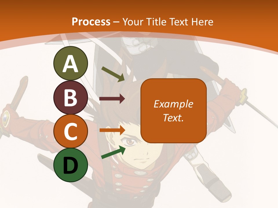 A Couple Of Anime Characters With Swords In Their Hands PowerPoint Template