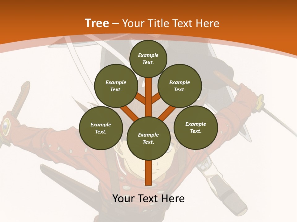 A Couple Of Anime Characters With Swords In Their Hands PowerPoint Template