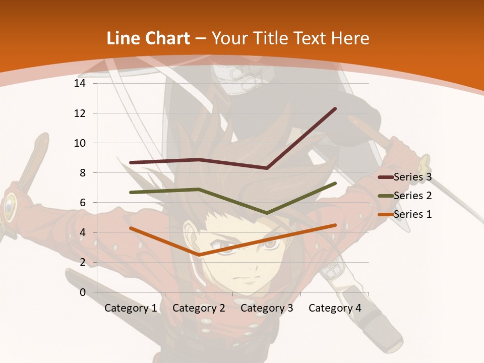 A Couple Of Anime Characters With Swords In Their Hands PowerPoint Template