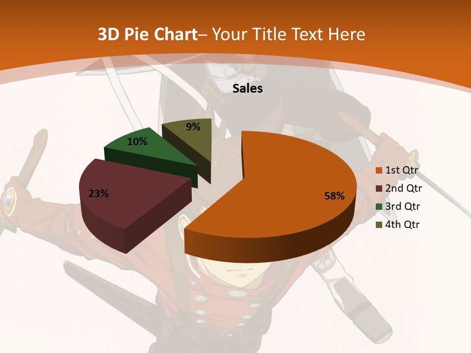 A Couple Of Anime Characters With Swords In Their Hands PowerPoint Template