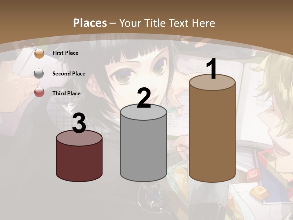 A Group Of People Sitting At A Table With A Book PowerPoint Template