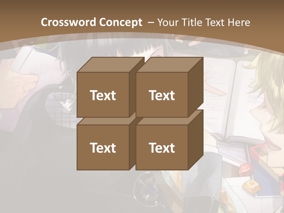 A Group Of People Sitting At A Table With A Book PowerPoint Template