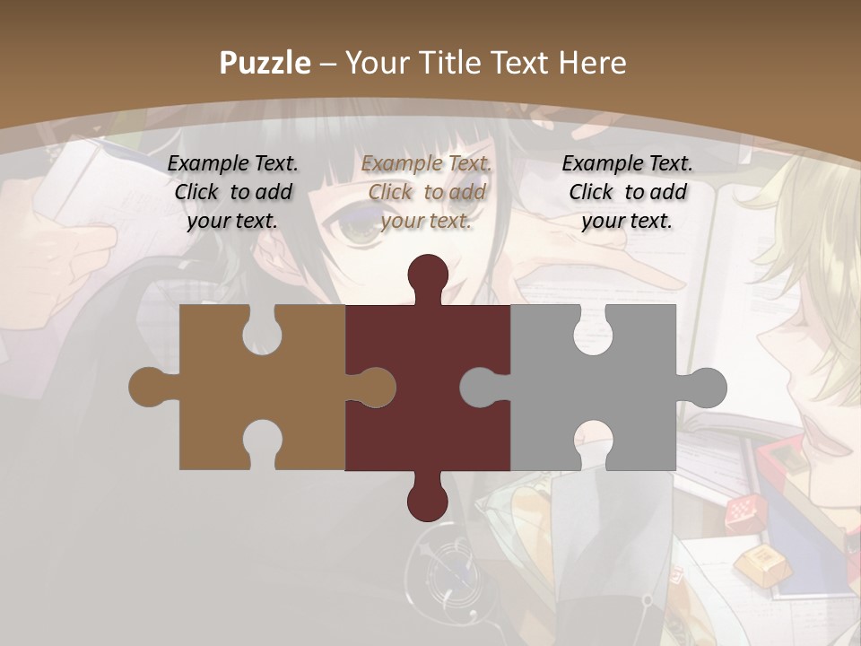 A Group Of People Sitting At A Table With A Book PowerPoint Template