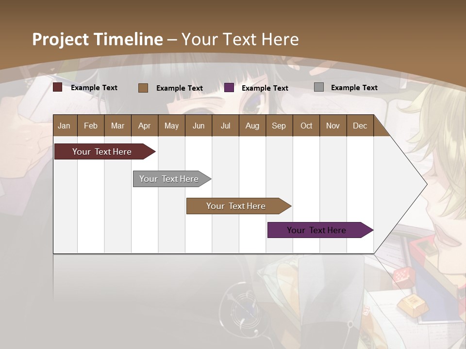 A Group Of People Sitting At A Table With A Book PowerPoint Template
