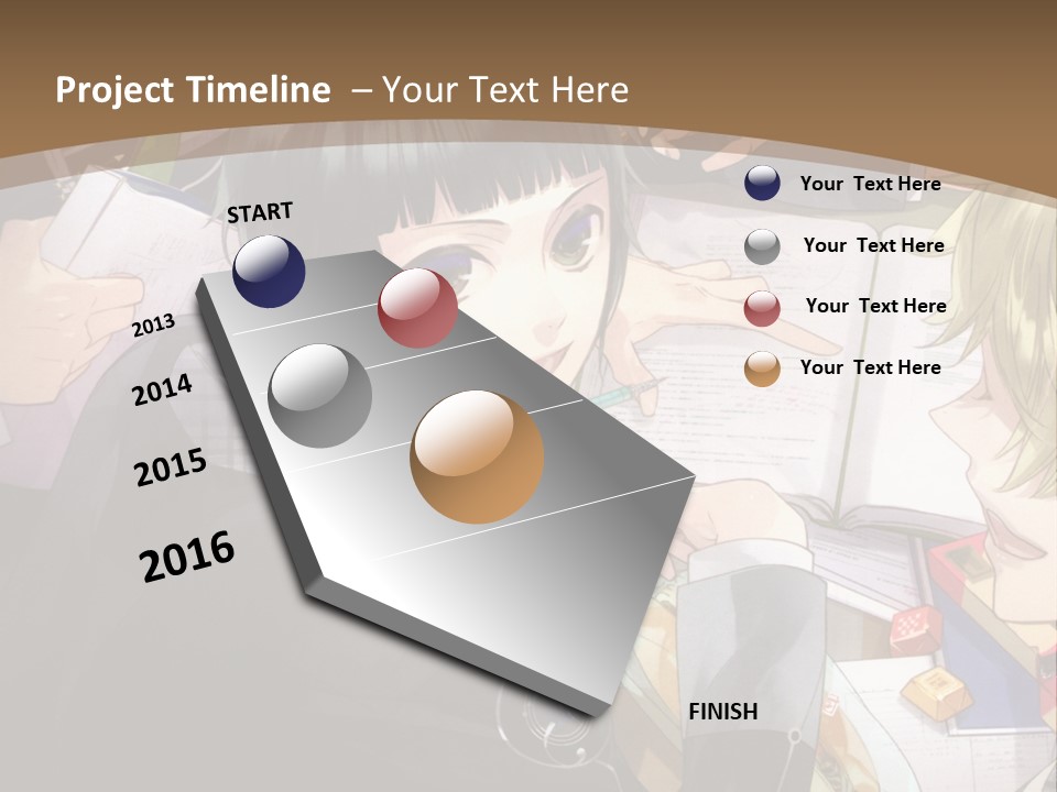 A Group Of People Sitting At A Table With A Book PowerPoint Template