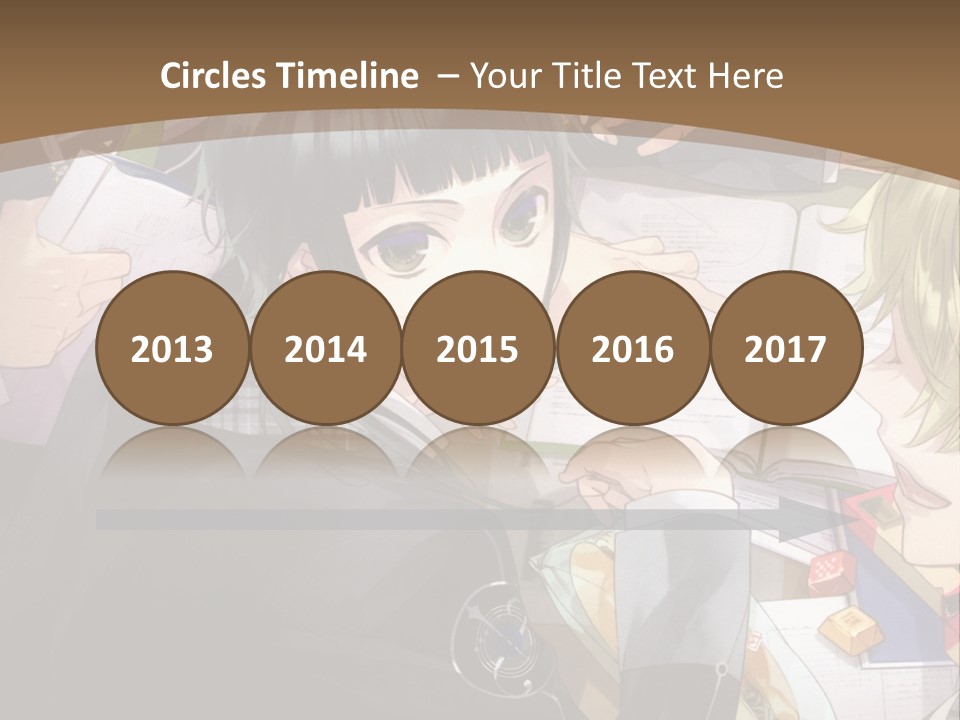 A Group Of People Sitting At A Table With A Book PowerPoint Template