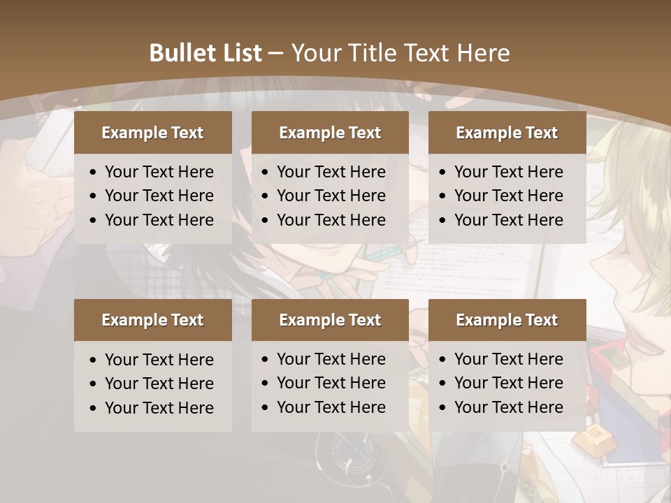 A Group Of People Sitting At A Table With A Book PowerPoint Template