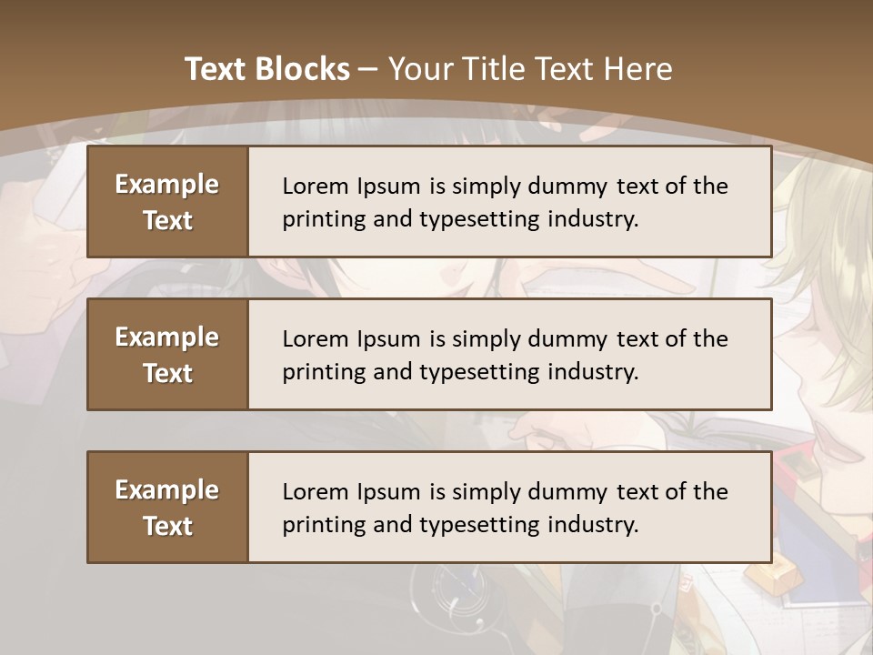 A Group Of People Sitting At A Table With A Book PowerPoint Template