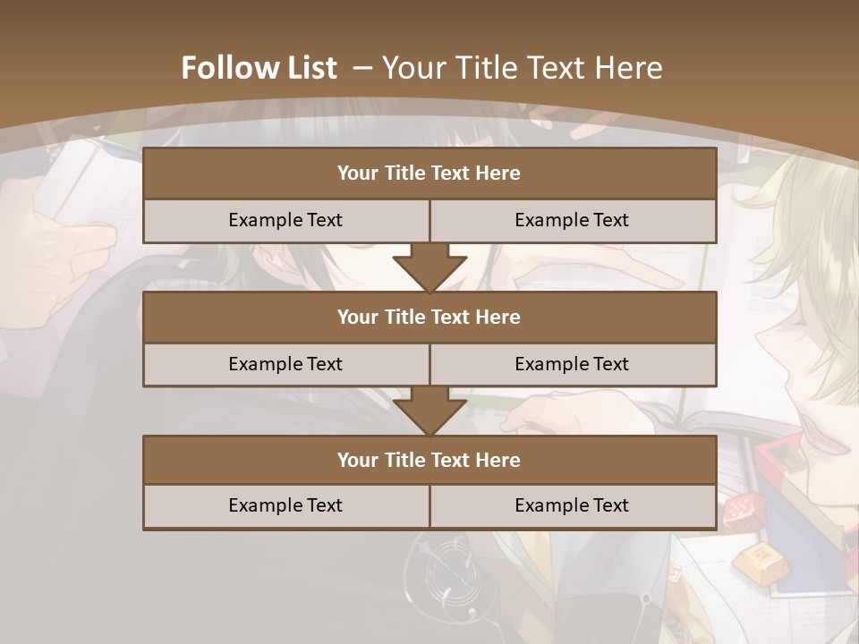 A Group Of People Sitting At A Table With A Book PowerPoint Template