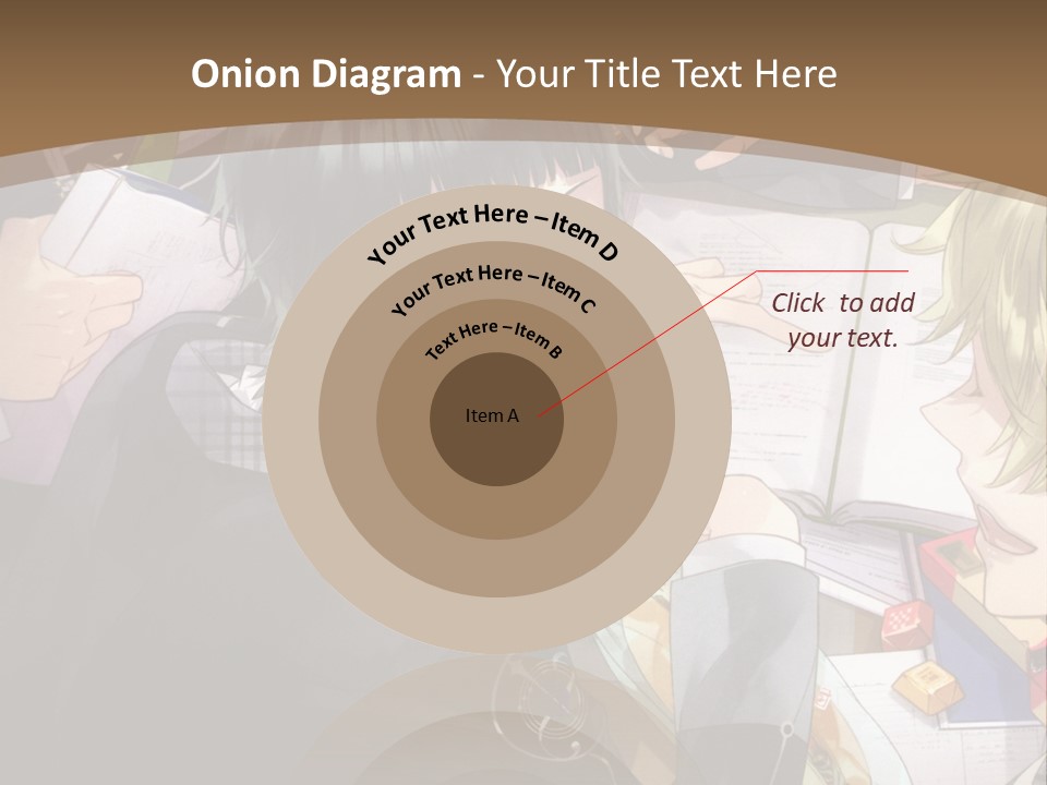 A Group Of People Sitting At A Table With A Book PowerPoint Template