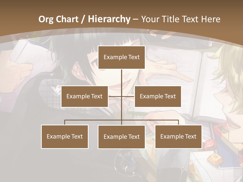 A Group Of People Sitting At A Table With A Book PowerPoint Template