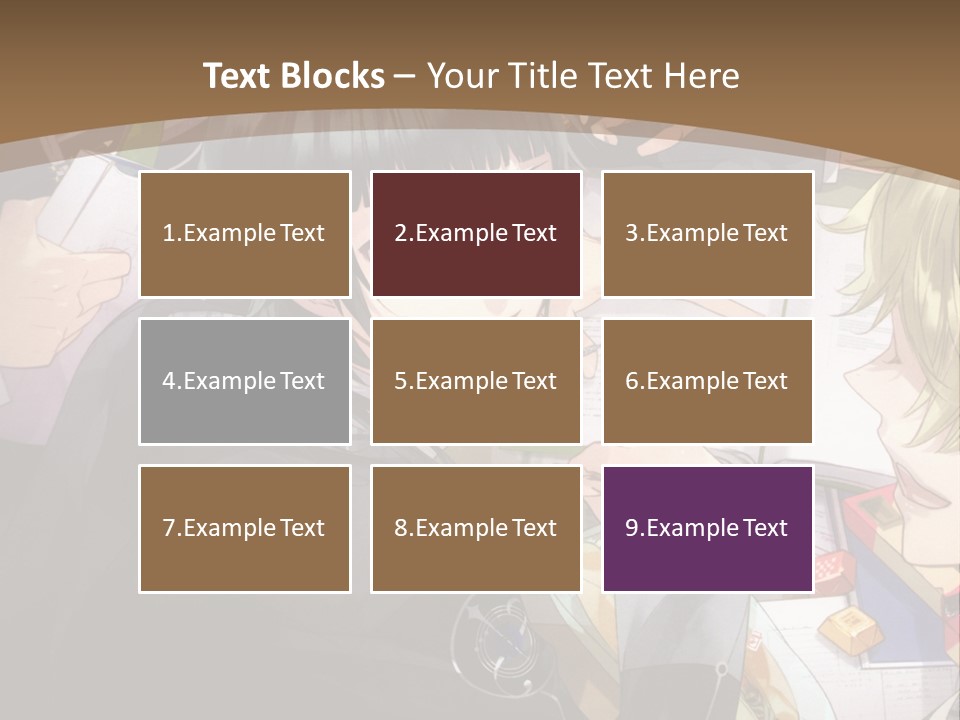 A Group Of People Sitting At A Table With A Book PowerPoint Template