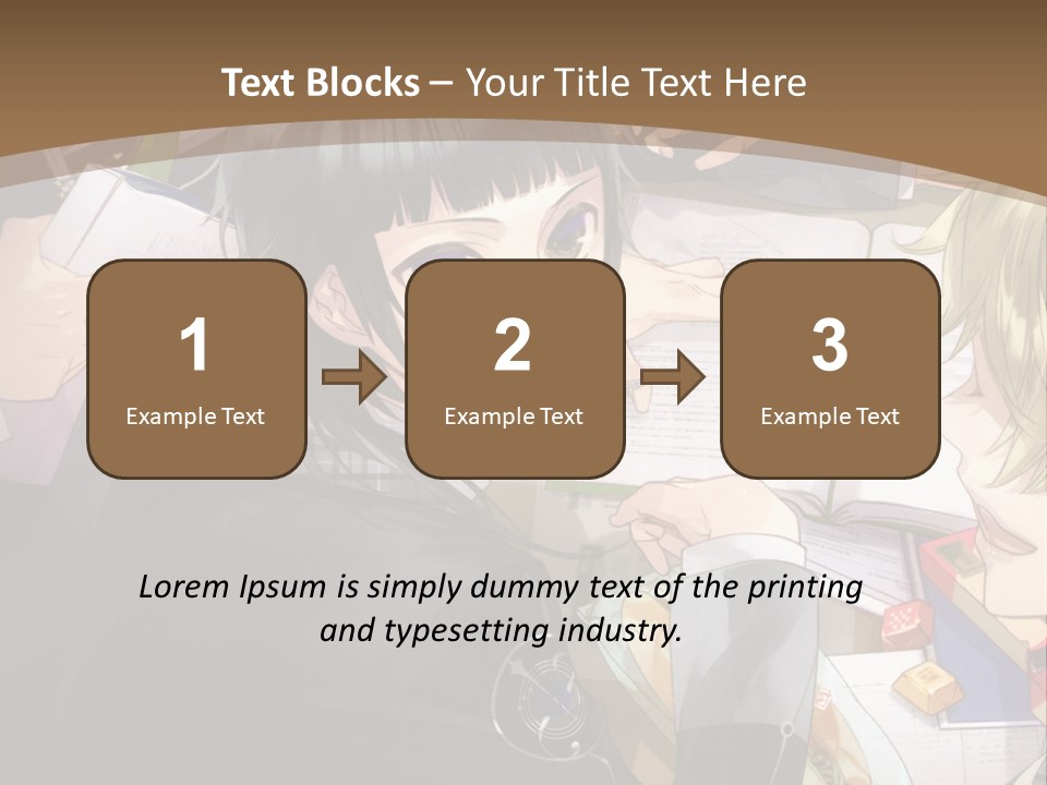 A Group Of People Sitting At A Table With A Book PowerPoint Template