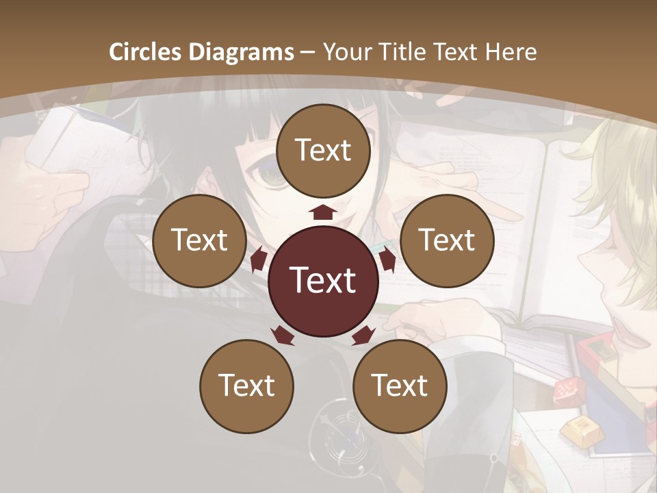 A Group Of People Sitting At A Table With A Book PowerPoint Template