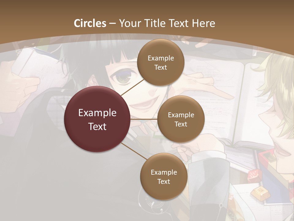 A Group Of People Sitting At A Table With A Book PowerPoint Template