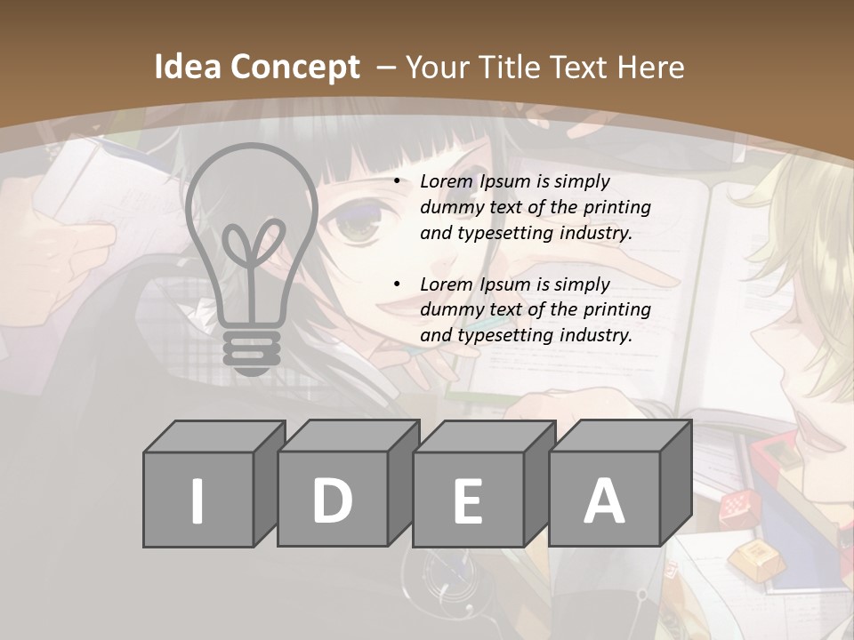 A Group Of People Sitting At A Table With A Book PowerPoint Template